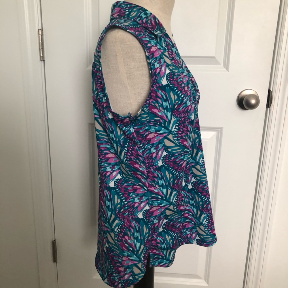 Pebble Beach Multi-Color Sleeveless Performance Top - Picture 3 of 7